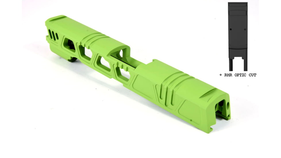 Gun Cuts Cyberpunk for Sig Sauer P320 Full Size/M17, Optic Cut, Zombie Green, GC-P320F-CYB-ZGR-RMR