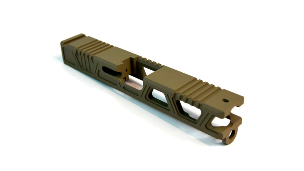 Gun Cuts Cyberpunk Slide for Glock 19, Optic Cut, Flat Dark Earth, GC-G19-CYB-FDE-RMR
