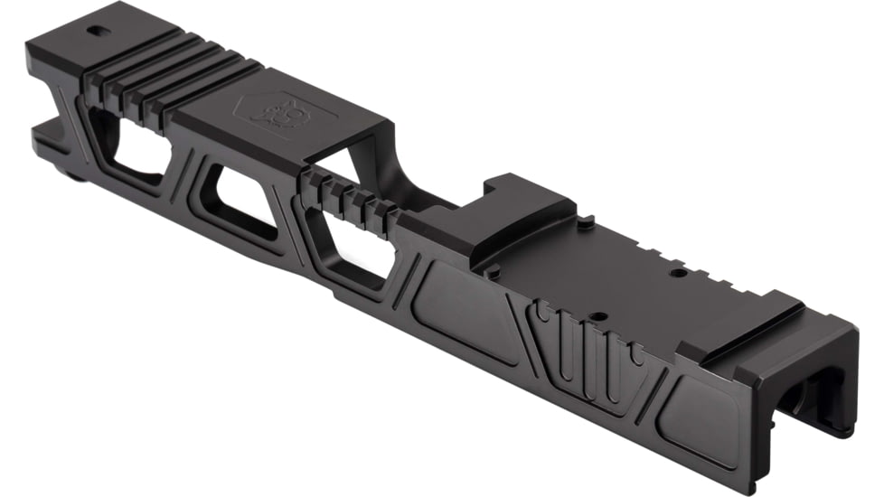 Gun Cuts Cyberpunk Slide for Glock 19, Optic Cut, Graphite Black, GC-G19-CYB-GBL-RMR