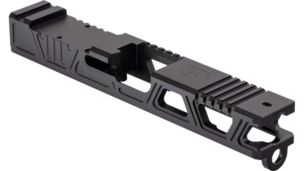 Gun Cuts Cyberpunk Slide for Glock 19, Optic Cut, Graphite Black, GC-G19-CYB-GBL-RMR