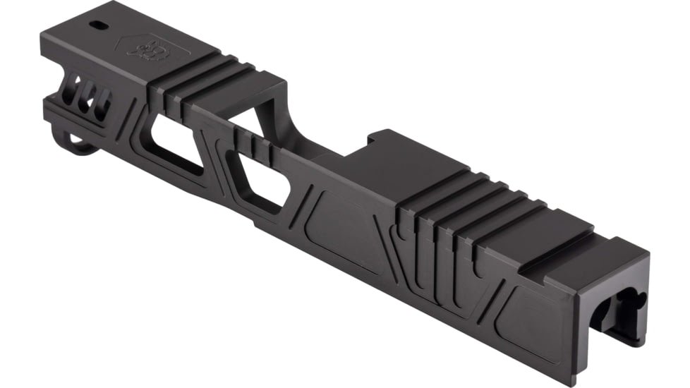 Gun Cuts Cyberpunk Slide for Glock 43/43X, No Optic Cut, Graphite Black, GC-G43-CYB-GBL-NO