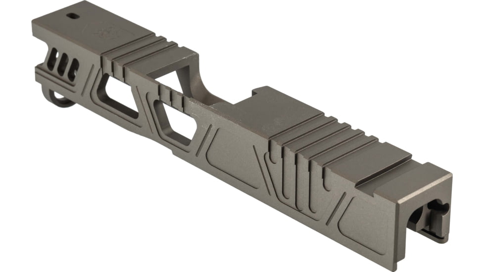 Gun Cuts Cyberpunk Slide for Glock 43/43X, No Optic Cut, Smoked Bronze, GC-G43-CYB-SBR-NO