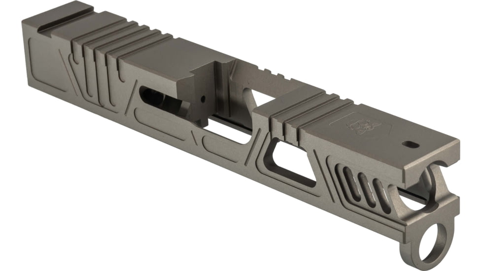 Gun Cuts Cyberpunk Slide for Glock 43/43X, No Optic Cut, Smoked Bronze, GC-G43-CYB-SBR-NO