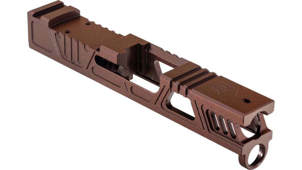 Gun Cuts Cyberpunk Slide for Glock 43/43X, Optic Cut, Black Cherry Bomb, GC-G43-CYB-BCB-RMR