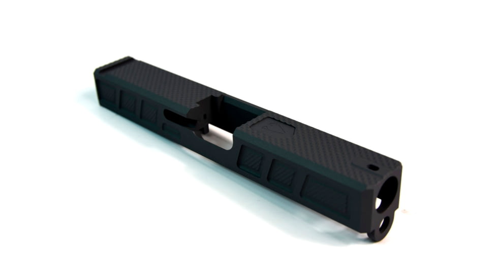 Gun Cuts Gentleman Slide for Glock 19, No Optic Cut, Graphite Black, GC-G19-GEN-GBL-NO