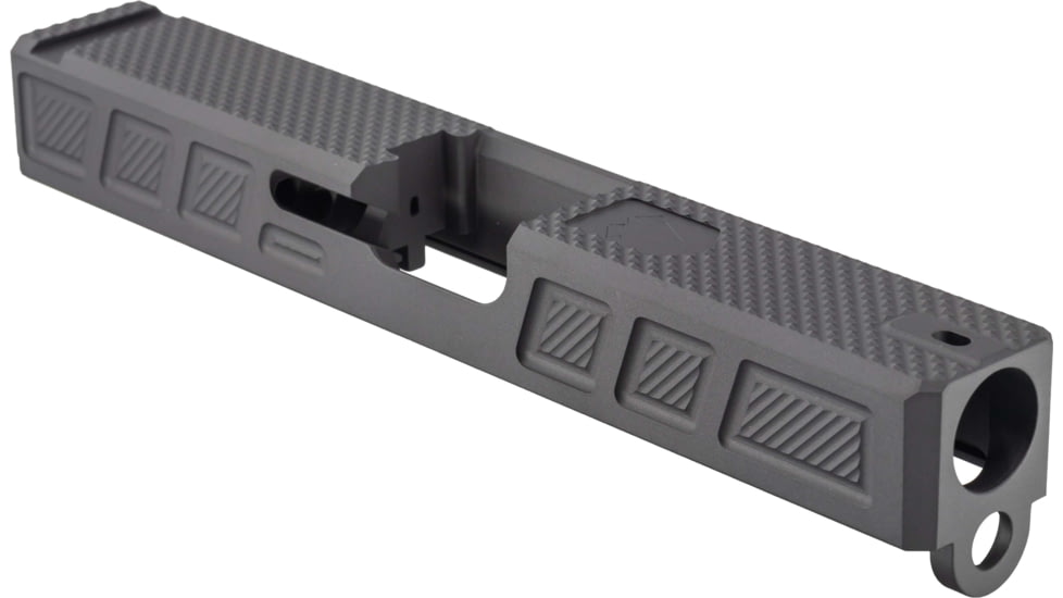 Gun Cuts Gentleman Slide for Glock 19, No Optic Cut, Sniper Gray, GC-G19-GEN-SGR-NO
