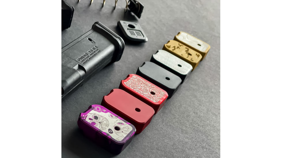 Gun Cuts Glock OEM Fatty Aluminum Baseplate, 0RD, Gold, GC-GLK-BP -GOL