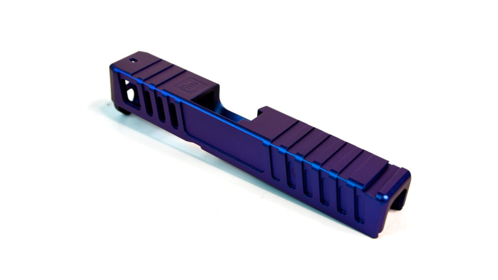 Gun Cuts Juggernaut Slide for Glock 26, No Optic Cut, Arctic Laser Blue, GC-G26-JUG-ALS-NO