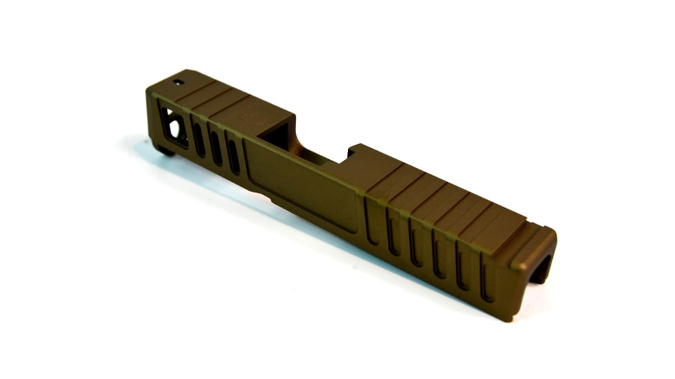 Gun Cuts Juggernaut Slide for Glock 26, No Optic Cut, Burnt Bronze, GC-G26-JUG-BBR-NO