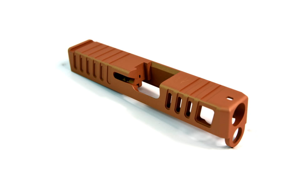 Gun Cuts Juggernaut Slide for Glock 26, No Optic Cut, Copper, GC-G26-JUG-COP-NO