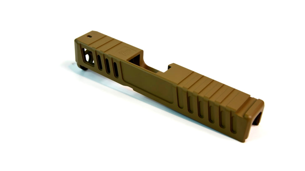 Gun Cuts Juggernaut Slide for Glock 26, No Optic Cut, Coyote Tan, GC-G26-JUG-CTA-NO