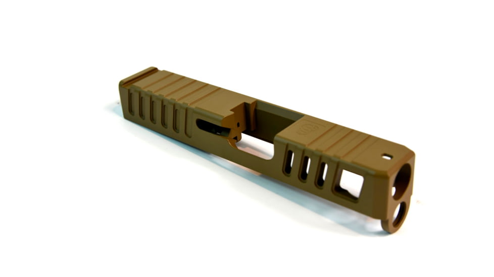 Gun Cuts Juggernaut Slide for Glock 26, No Optic Cut, Coyote Tan, GC-G26-JUG-CTA-NO