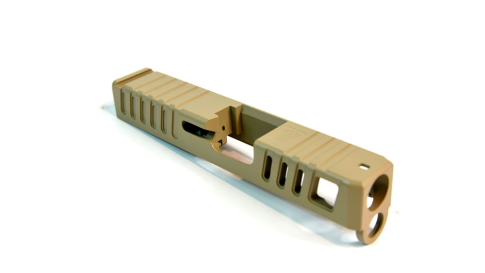 Gun Cuts Juggernaut Slide for Glock 26, No Optic Cut, Desert Sand, GC-G26-JUG-DSA-NO