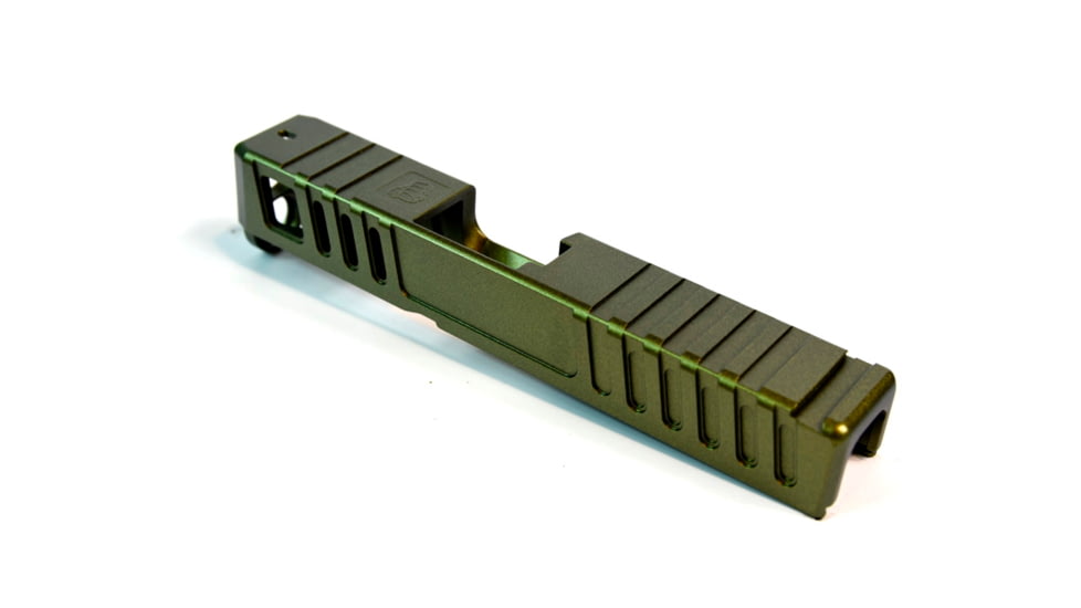 Gun Cuts Juggernaut Slide for Glock 26, No Optic Cut, Leprechaun Gold, GC-G26-JUG-LGO-NO