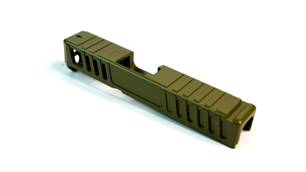 Gun Cuts Juggernaut Slide for Glock 26, No Optic Cut, Noveske Bazooka Green, GC-G26-JUG-NBG-NO