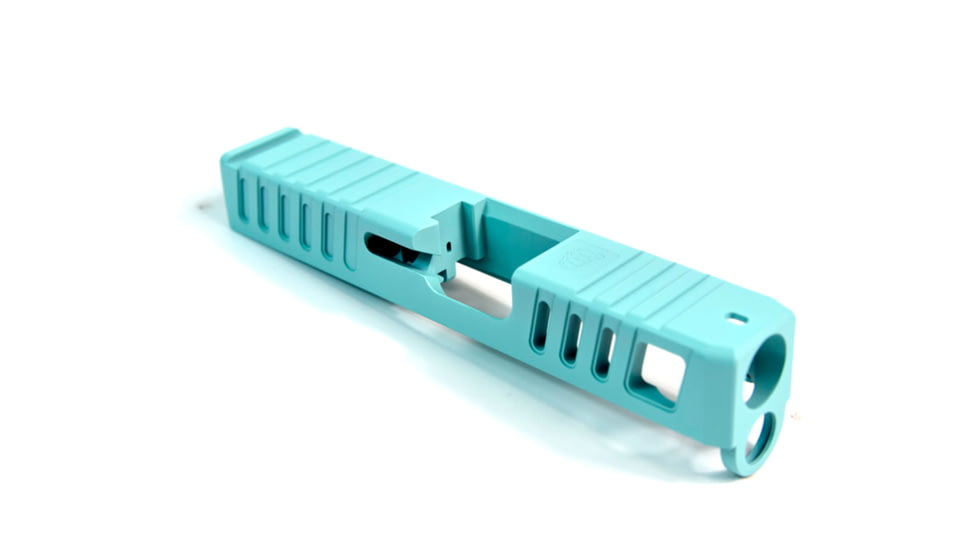 Gun Cuts Juggernaut Slide for Glock 26, No Optic Cut, Robbins Egg Blue, GC-G26-JUG-REB-NO