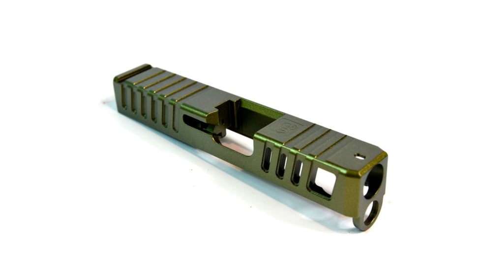 Gun Cuts Juggernaut Slide for Glock 26, Optic Cut, Leprechaun Gold, GC-G26-JUG-LGO-RMR