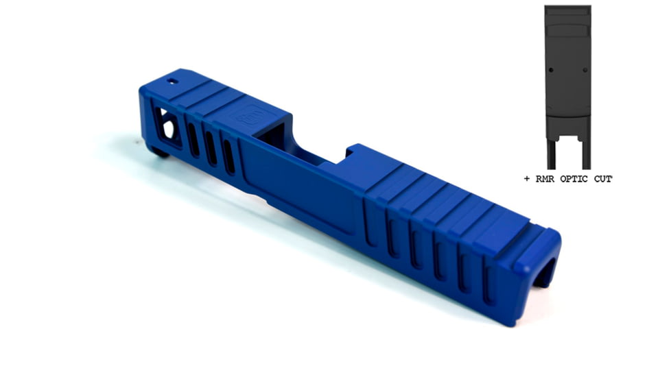Gun Cuts Juggernaut Slide for Glock 26, Optic Cut, NRA Blue, GC-G26-JUG-NBL-RMR