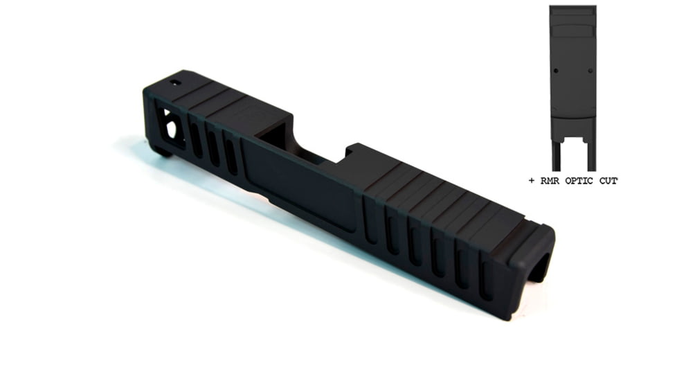 Gun Cuts Juggernaut Slide for Glock 26, Optic Cut, Sniper Gray, GC-G26-JUG-SGR-RMR
