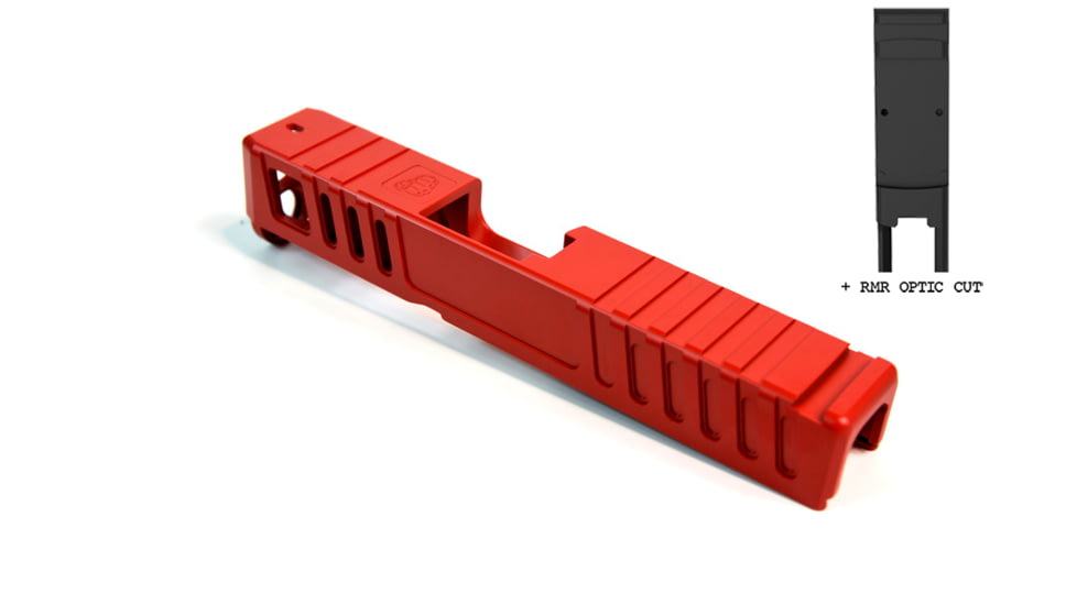 Gun Cuts Juggernaut Slide for Glock 26, Optic Cut, USMC Red, GC-G26-JUG-URE-RMR
