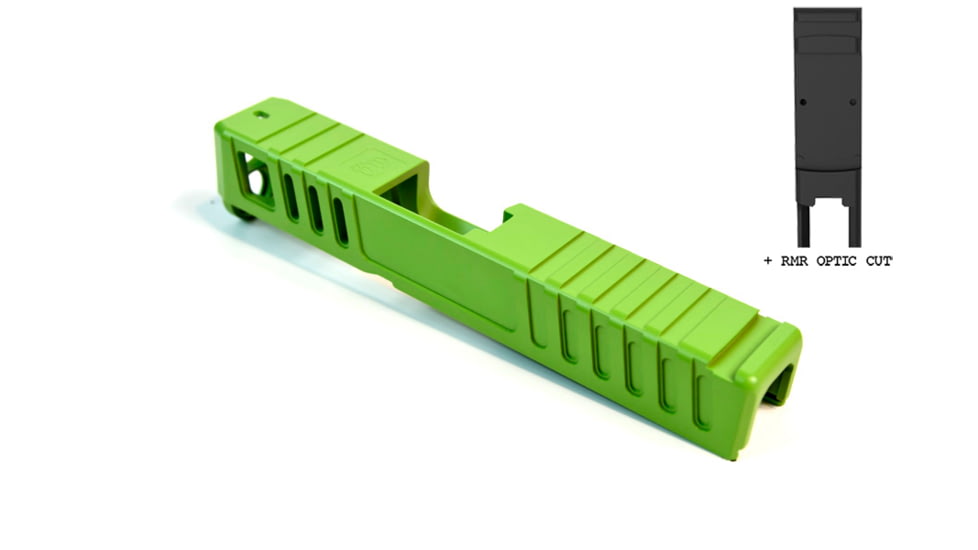 Gun Cuts Juggernaut Slide for Glock 26, Optic Cut, Zombie Green, GC-G26-JUG-ZGR-RMR