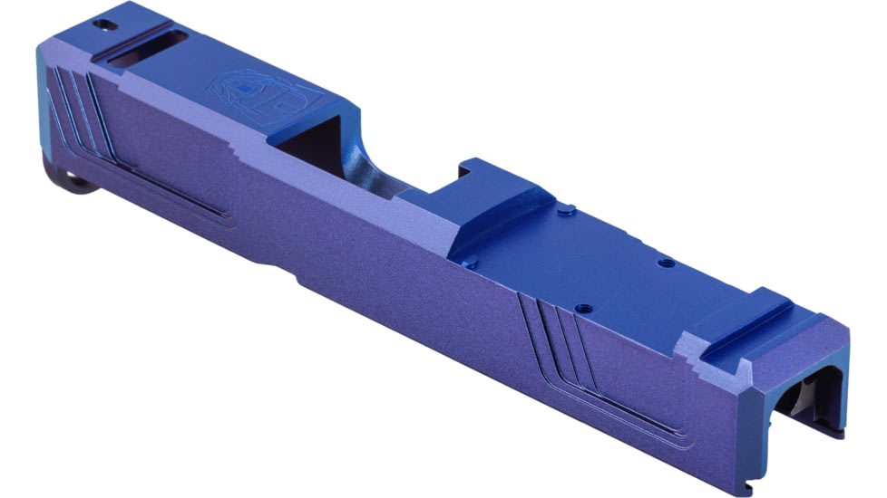 Gun Cuts Raider Slide for Glock 26, Optic Cut, Arctic Laser Blue, GC-G26-RAI-ALS-RMR