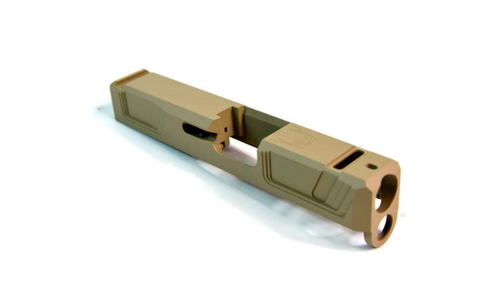 Gun Cuts Raider Slide for Glock 26, Optic Cut, Desert Sand, GC-G26-RAI-DSA-RMR