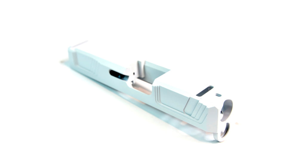 Gun Cuts Raider Slide for Glock 26, Optic Cut, Stormtooper White, GC-G26-RAI-SWH-RMR