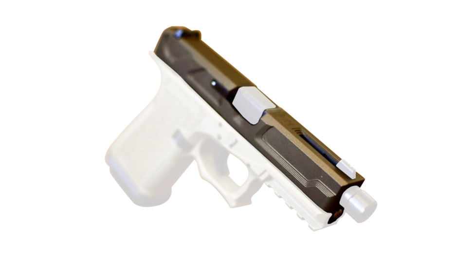 Gun Cuts Roswell Slide for Glock 19 Gen 3, No Optic Cut, Midnight Bronze, GC-G19-ROS-MBR-NO