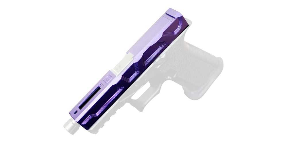 Gun Cuts Roswell Slide for Glock 19 Gen 3, No Optic Cut, Royal Purple, GC-G19-ROS-RPR-NO
