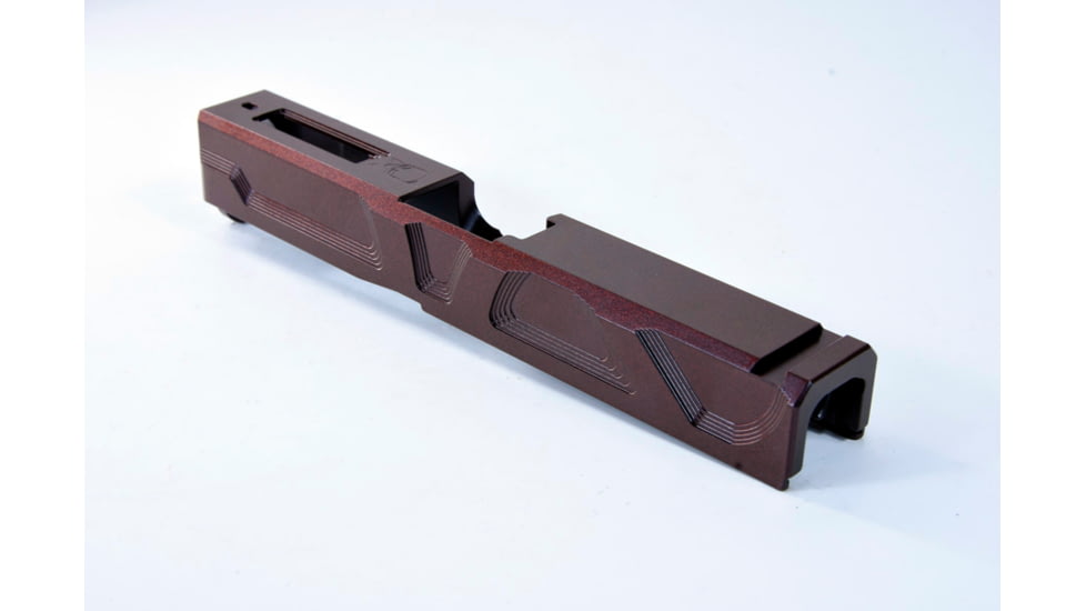 Gun Cuts Roswell Slide for Glock 19, No Optic Cut, Black Cherry Bomb, GC-G19-ROS-BCB-NO