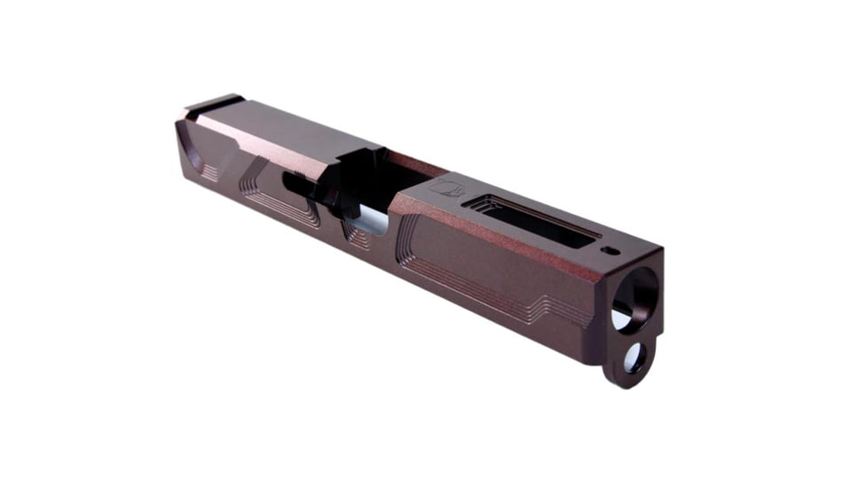 Gun Cuts Roswell Slide for Glock 19, No Optic Cut, Black Cherry Bomb, GC-G19-ROS-BCB-NO