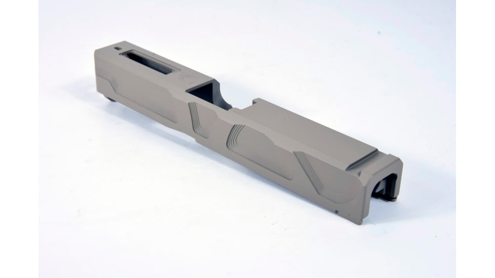 Gun Cuts Roswell Slide for Glock 19, No Optic Cut, Desert Sand, GC-G19-ROS-DSA-NO