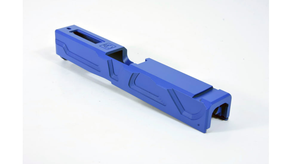 Gun Cuts Roswell Slide for Glock 19, No Optic Cut, NRA Blue, GC-G19-ROS-NBL-NO