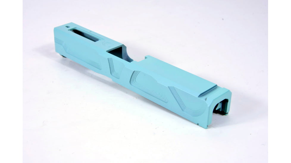 Gun Cuts Roswell Slide for Glock 19, No Optic Cut, Robbins Egg Blue, GC-G19-ROS-REB-NO