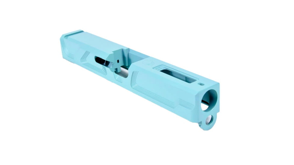 Gun Cuts Roswell Slide for Glock 19, No Optic Cut, Robbins Egg Blue, GC-G19-ROS-REB-NO