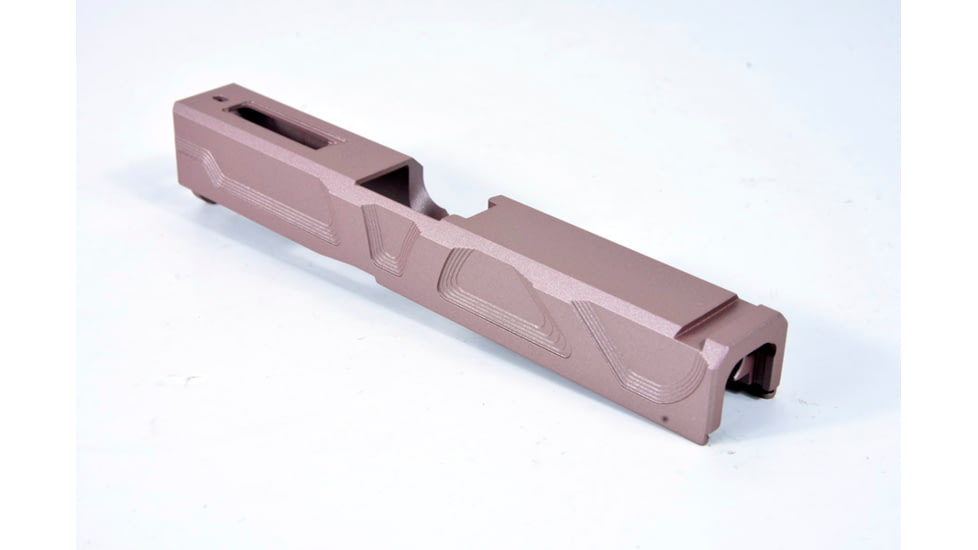 Gun Cuts Roswell Slide for Glock 19, No Optic Cut, Rose Gold, GC-G19-ROS-RGO-NO