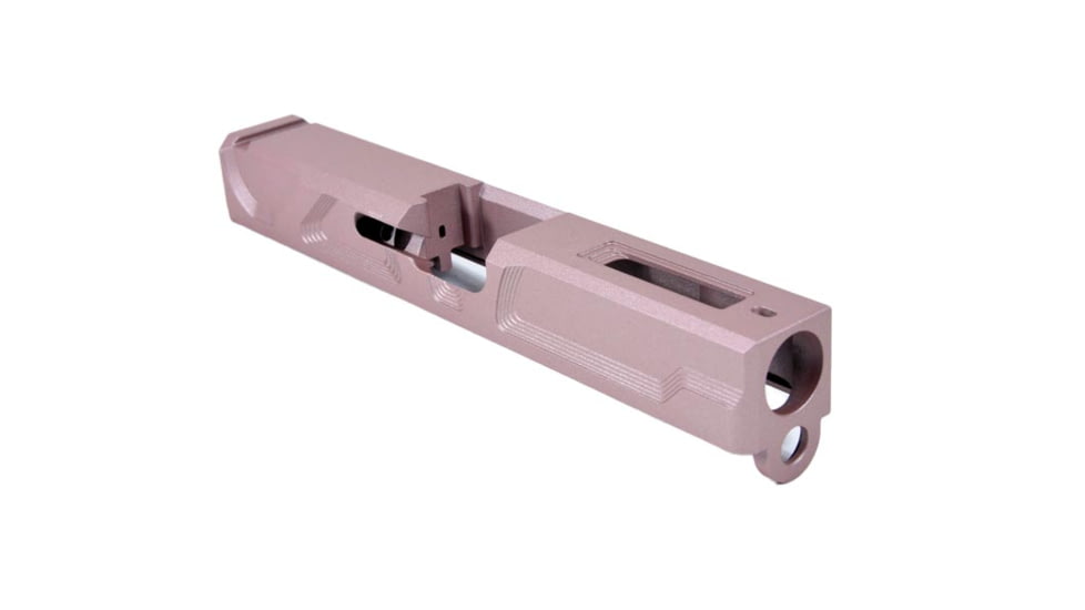 Gun Cuts Roswell Slide for Glock 19, No Optic Cut, Rose Gold, GC-G19-ROS-RGO-NO