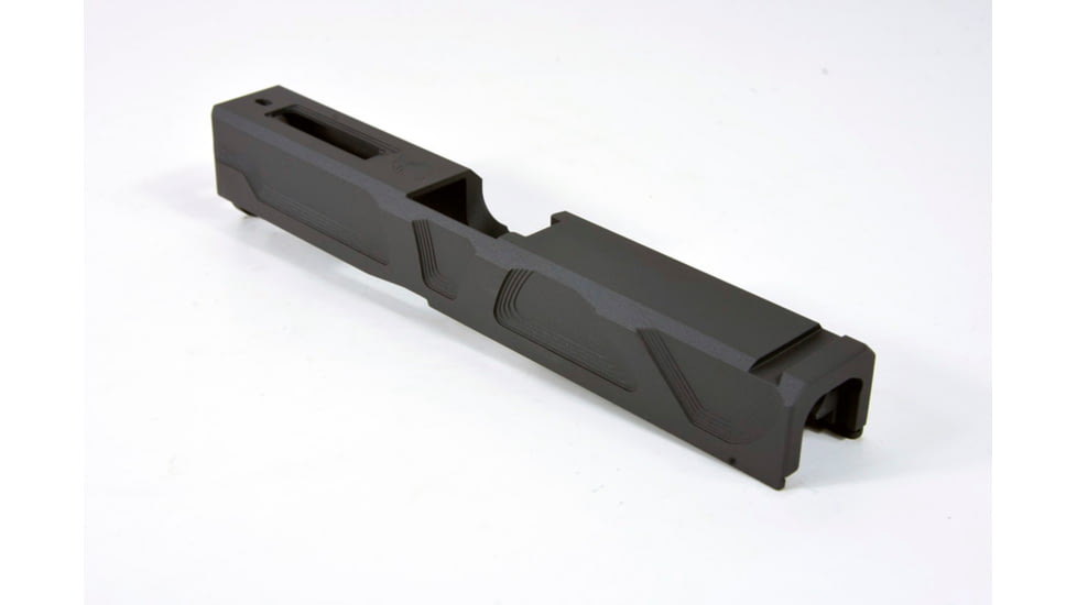 Gun Cuts Roswell Slide for Glock 19, No Optic Cut, Sniper Gray, GC-G19-ROS-SGR-NO