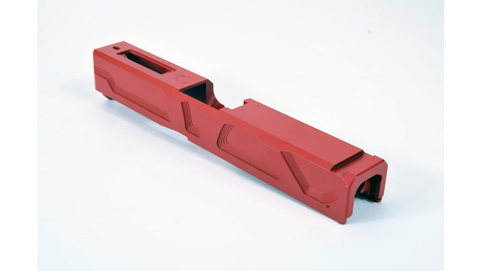 Gun Cuts Roswell Slide for Glock 19, No Optic Cut, USMC Red, GC-G19-ROS-URE-NO