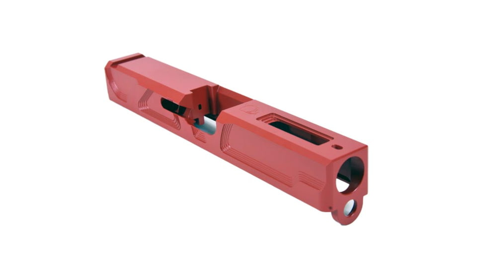 Gun Cuts Roswell Slide for Glock 19, No Optic Cut, USMC Red, GC-G19-ROS-URE-NO