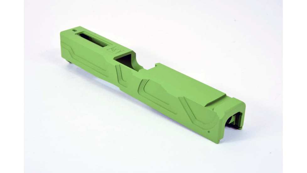 Gun Cuts Roswell Slide for Glock 19, No Optic Cut, Zombie Green, GC-G19-ROS-ZGR-NO