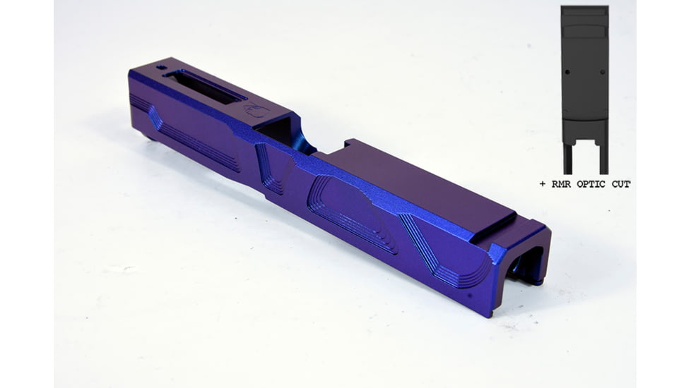 Gun Cuts Roswell Slide for Glock 19, Optic Cut, Arctic Laser Blue, GC-G19-ROS-ALS-RMR