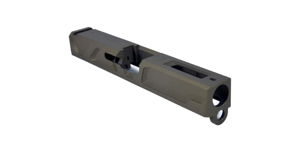 Gun Cuts Roswell Slide for Glock 19, Optic Cut, Burnt Bronze, GC-G19-ROS-BBR-RMR