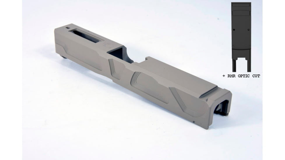 Gun Cuts Roswell Slide for Glock 19, Optic Cut, Desert Sand, GC-G19-ROS-DSA-RMR