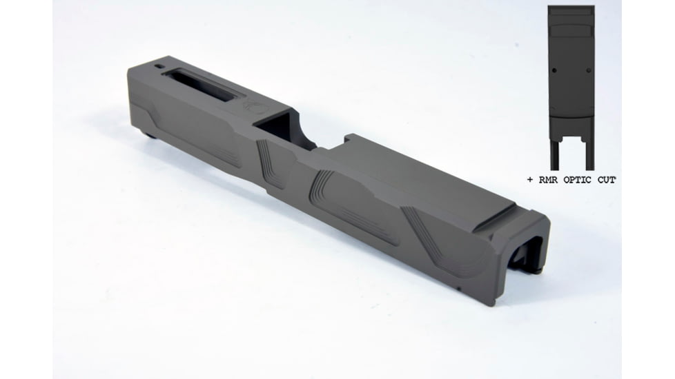 Gun Cuts Roswell Slide for Glock 19, Optic Cut, Flat Dark Earth, GC-G19-ROS-FDE-RMR