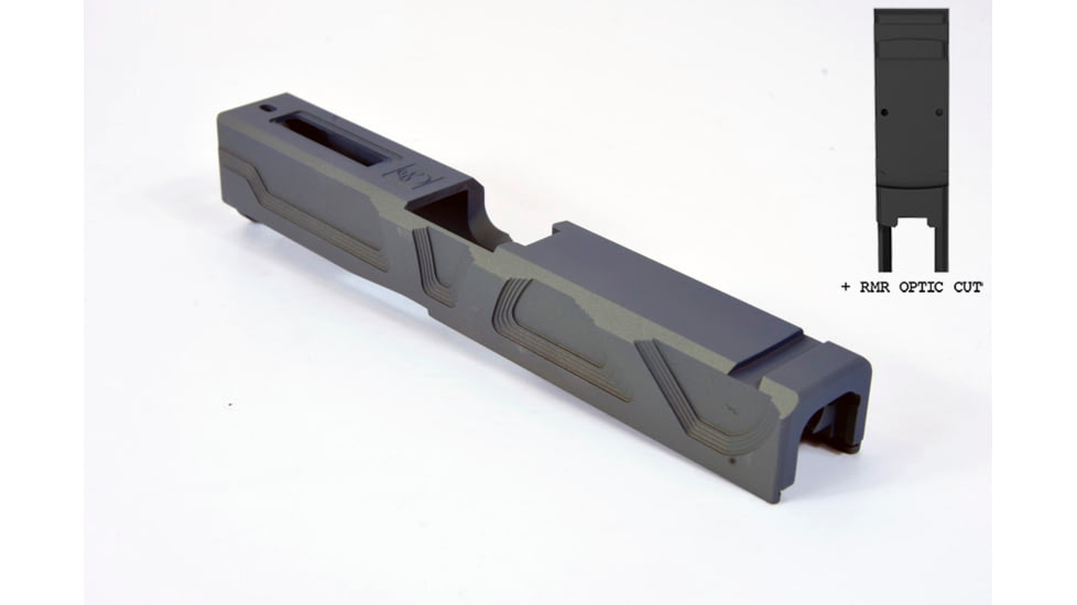 Gun Cuts Roswell Slide for Glock 19, Optic Cut, Northern Lights, GC-G19-ROS-NLI-RMR