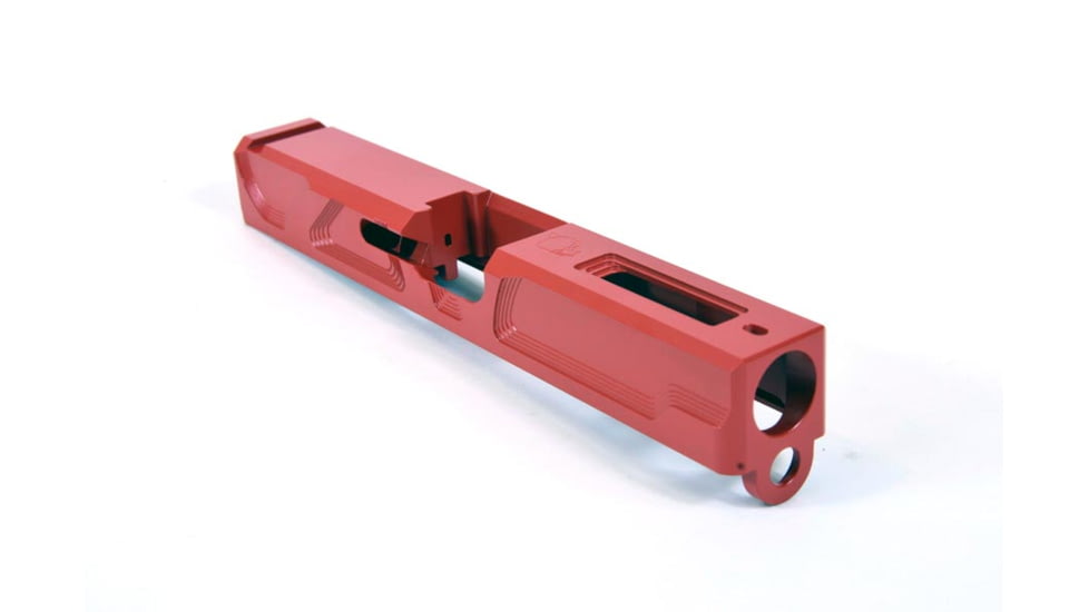 Gun Cuts Roswell Slide for Glock 19, Optic Cut, USMC Red, GC-G19-ROS-URE-RMR