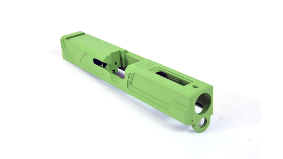 Gun Cuts Roswell Slide for Glock 19, Optic Cut, Zombie Green, GC-G19-ROS-ZGR-RMR