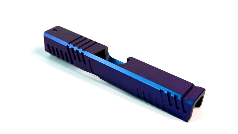 Gun Cuts Shift Slide for Glock 19, No Optic Cut, Arctic Laser Blue, GC-G19-SHF-ALS-NO